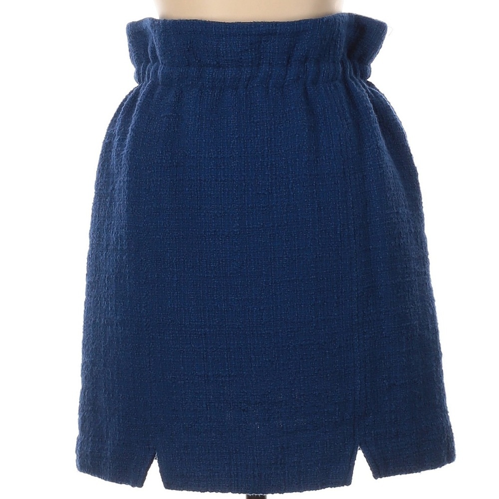 Vintage Brooks Brothers Red Fleece Classic Royal Navy Blue A-Line Skirt Size 2